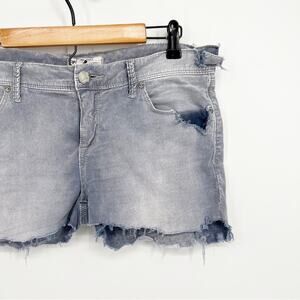 Free People Bleached Corduroy Heavily Distressed Shorts